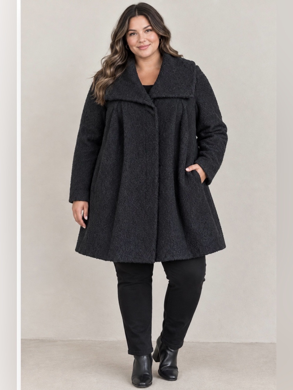 Alfani wool blend coat